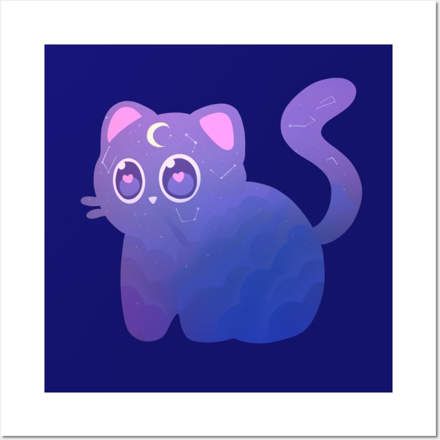 Little Constellation Catto Wall Art by silly cattos